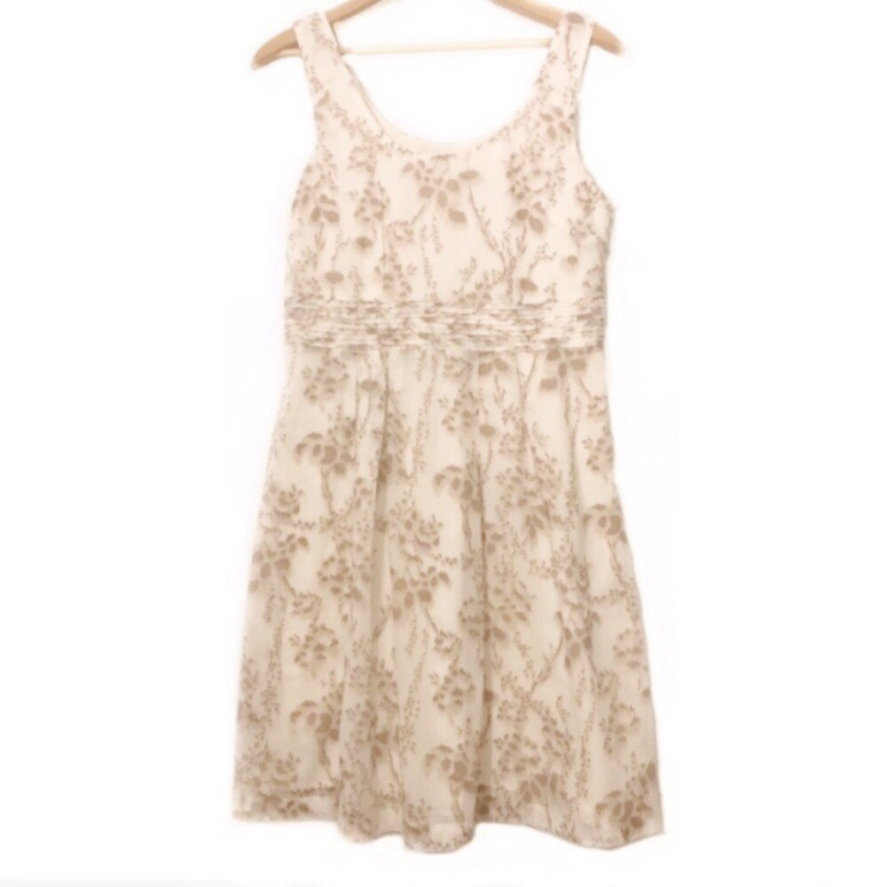 Lela Rose LOFT Cotton Floral Dress Spring Modest